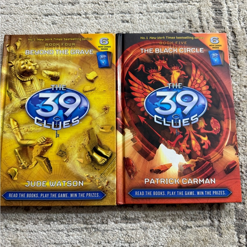 The 39 Clues book 4 & 6 hardcover books